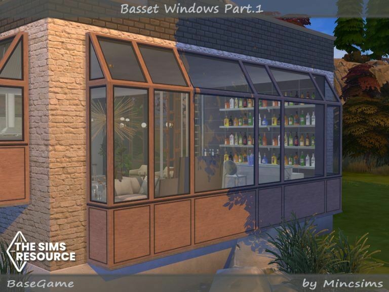 Basset Windows Part.1 By Mincsims Sims 4 CC