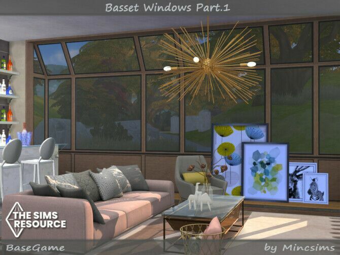 sims 4 cc basset windows part 1 by mincsims 2