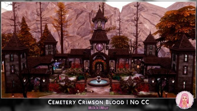 Cemetery Crimson Blood At Mikkimur Sims 4 CC