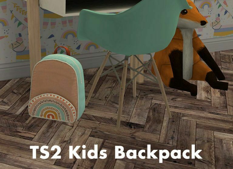 Child Backpack At Riekus13 Sims 4 CC