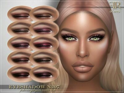 Eyeshadow N207 By Fashionroyaltysims Sims 4 CC