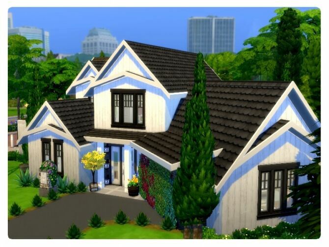 sims 4 cc fama white modern farmhouse by genkaiharetsu 3