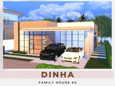 Family House NO.5 At Dinha Gamer Sims 4 CC