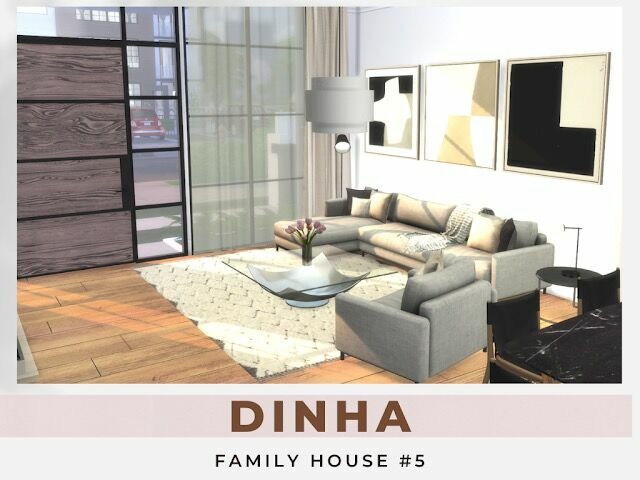 sims 4 cc family house no 5 at dinha gamer 2