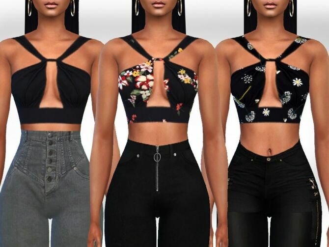 Floral Tops By Saliwa Sims 4 CC