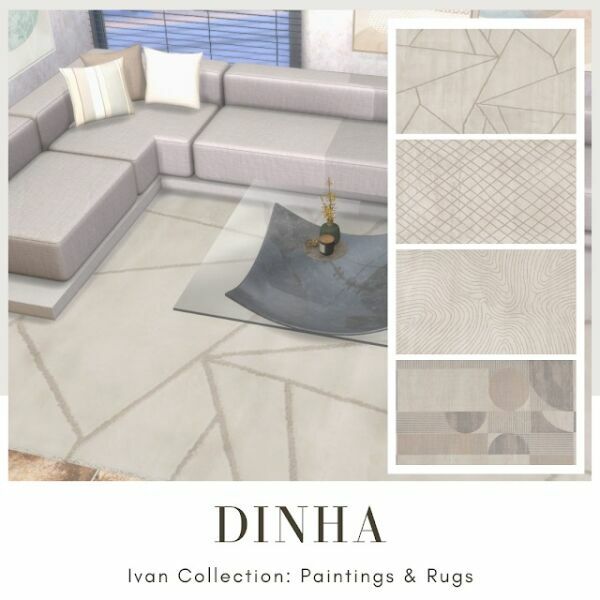 sims 4 cc ivan collection rugs paintings at dinha gamer 2