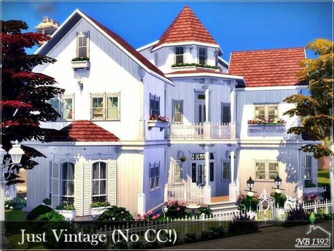 sims 4 cc just vintage house by nobody1392 2