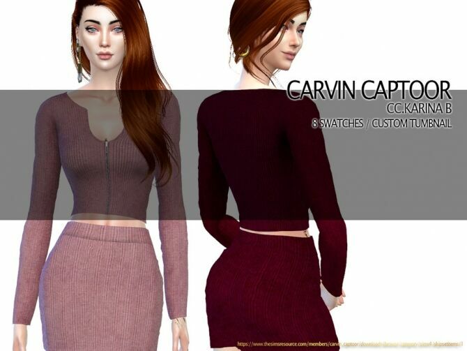 Karina S Skirt By Carvin Captoor Sims 4 CC