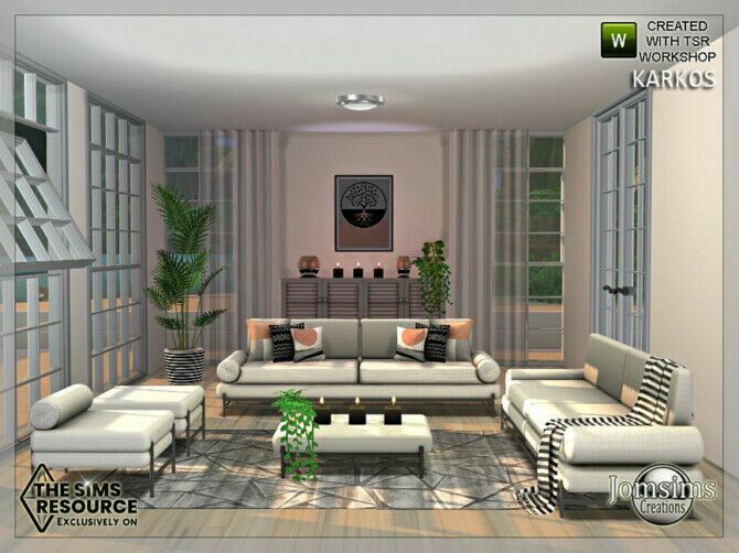 sims 4 cc karkos livingroom by jomsims 2