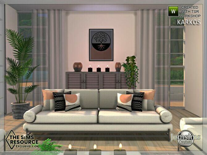 sims 4 cc karkos livingroom by jomsims 3