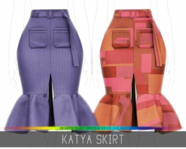 Katya Skirt At Simpliciaty Sims 4 CC