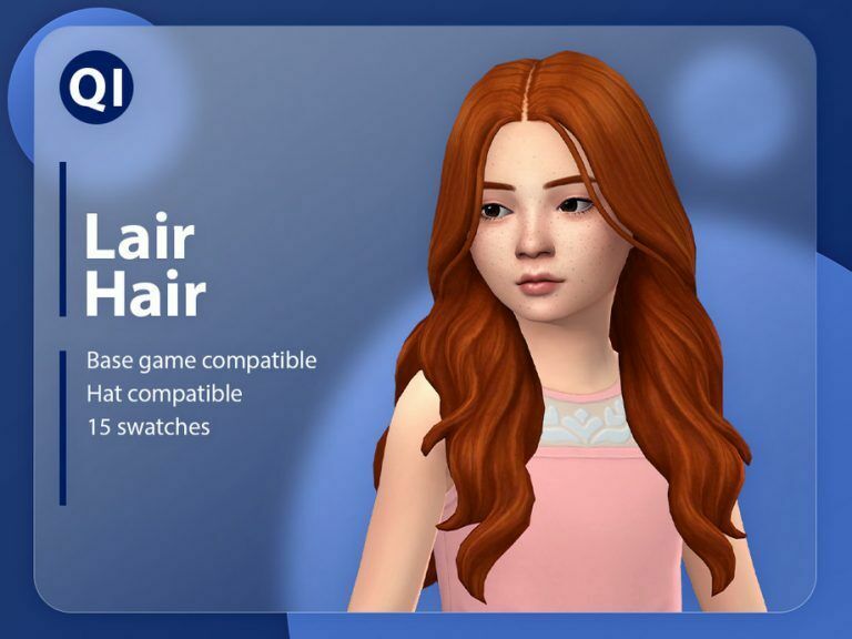 Lair Hair By Qicc Sims 4 CC