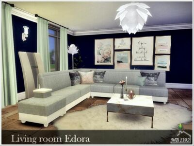 Living Room Edora By Nobody1392 Sims 4 CC