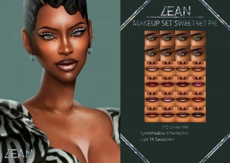 Makeup SET Sweetset PIE At Lean Sims 4 CC