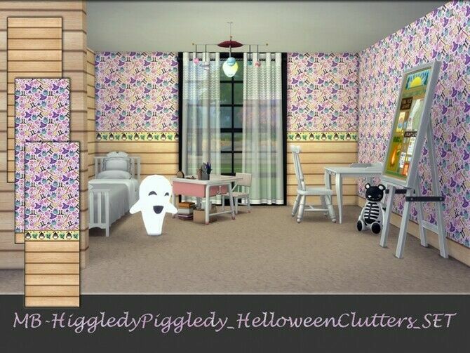 sims 4 cc mb higgledy piggledy halloween clutters set by matomibotaki 2