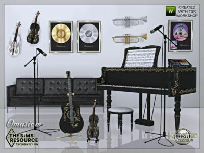 Omusica Musical Room By Jomsims Sims 4 CC