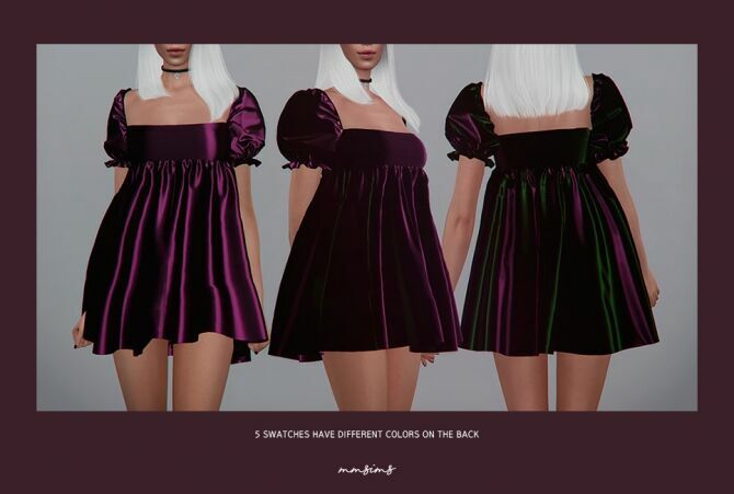 sims 4 cc puff mini dress at mmsims 3