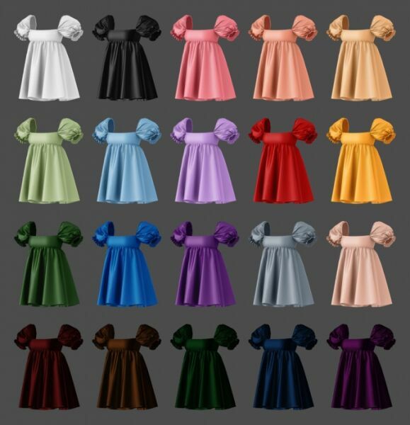 sims 4 cc puff mini dress at mmsims 4