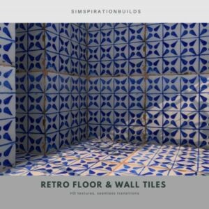Retro Floors And Wall Tiles At Simspiration Builds Sims 4 CC