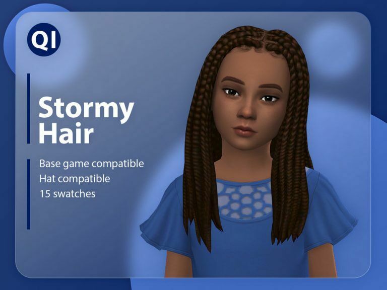 Stormy Hair By Qicc Sims 4 CC