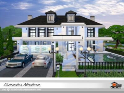 Surades Modern House Nocc By Autaki Sims 4 CC