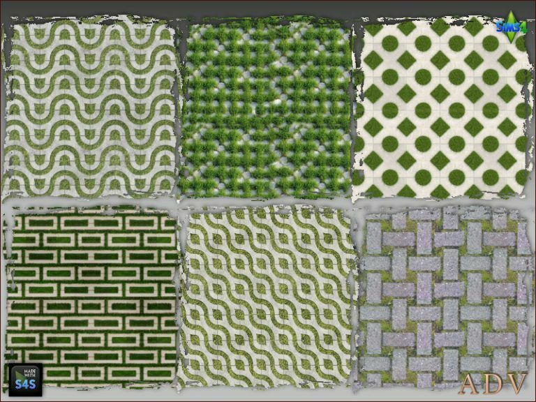 Terrain Paints Grass Pavers At Arte Della Vita Sims 4 CC