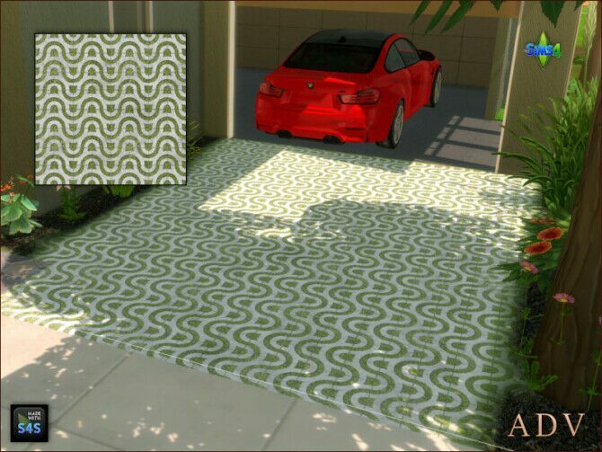 sims 4 cc terrain paints grass pavers at arte della vita 2