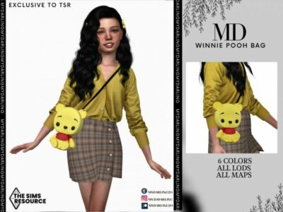Winnie Pooh BAG Child By Mydarling20 Sims 4 CC