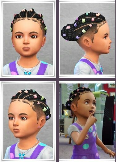 Alicia Toddler Hair Sims 4 CC