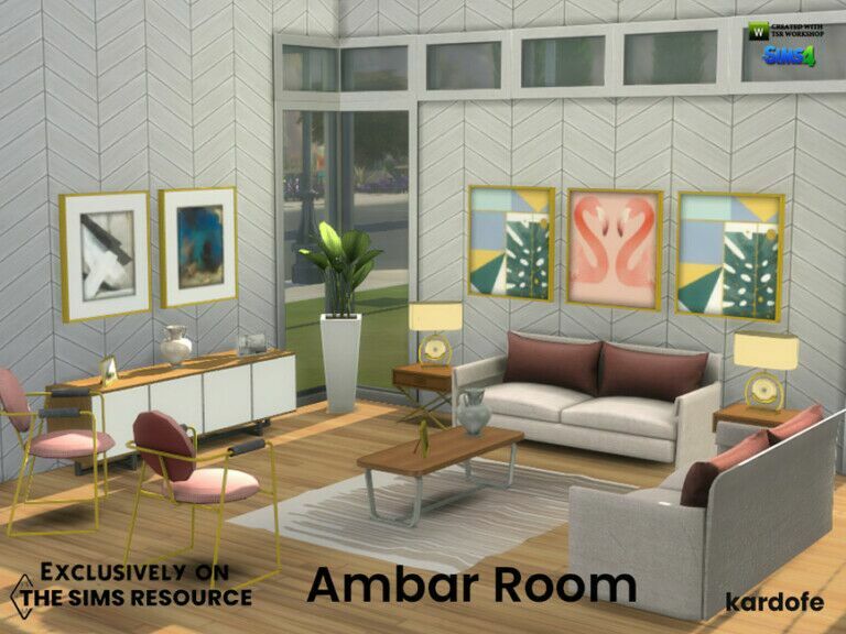 sims 4 cc ambar room by kardofe 2