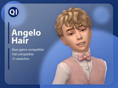 Angelo Hair By Qicc Sims 4 CC