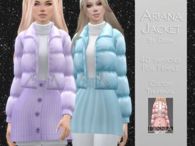 Ariana Jacket SET By Dissia Sims 4 CC