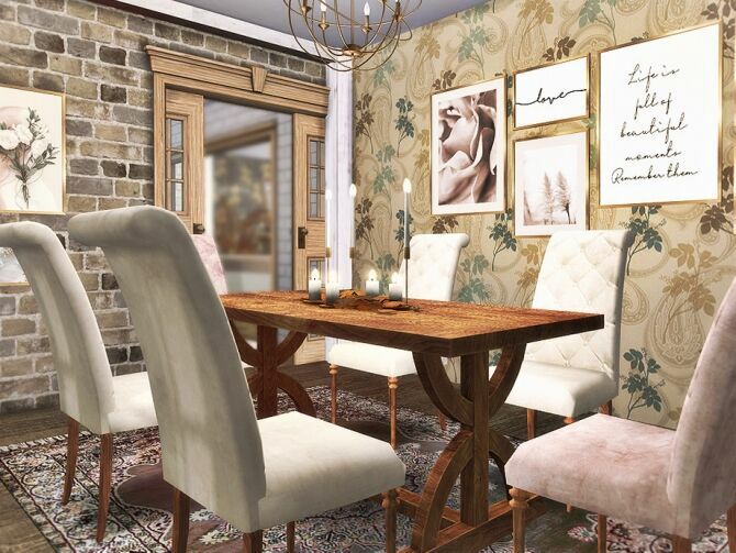 sims 4 cc autumn grace dining room by rirann 2