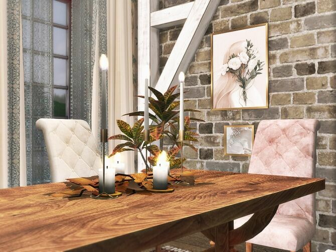 sims 4 cc autumn grace dining room by rirann 3