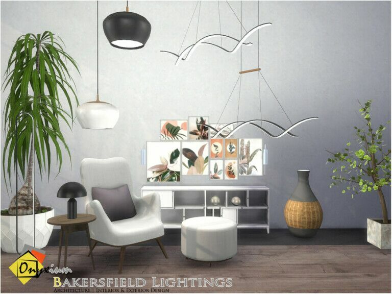 Bakersfield Lightings By Onyxium Sims 4 CC