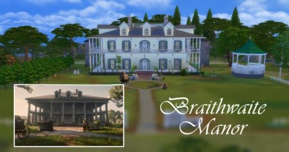 Braithwaite Manor RDR2 By Silverashsims Sims 4 CC