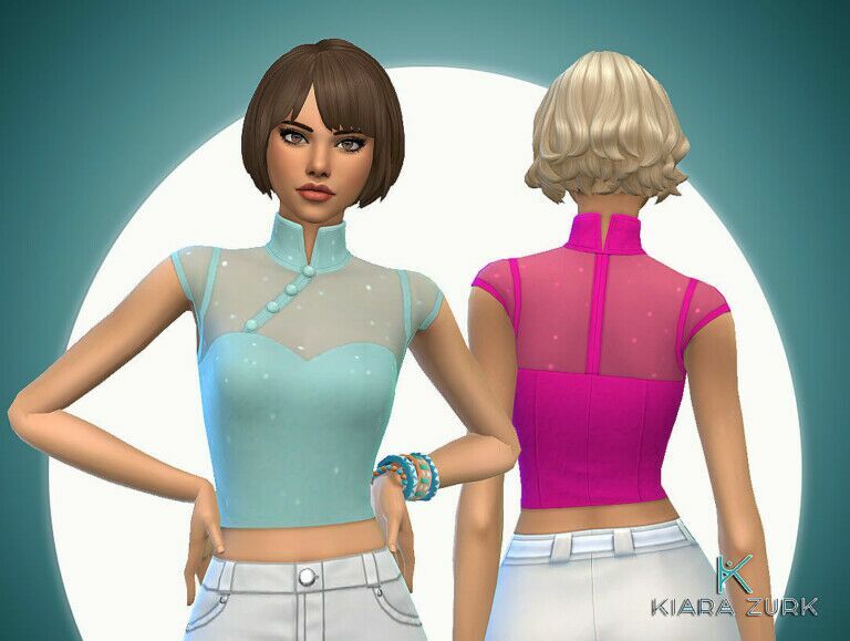 Bride Sleeves TOP At MY Stuff Origin Sims 4 CC