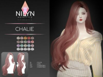 Chalie Hairstyle By Nilyn Sims 4 CC