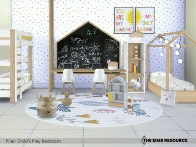 Childs Play Bedroom By Pilar Sims 4 CC