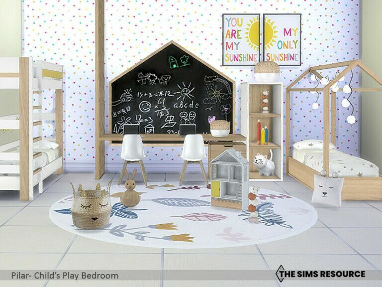 Childs Play Bedroom By Pilar Sims 4 CC