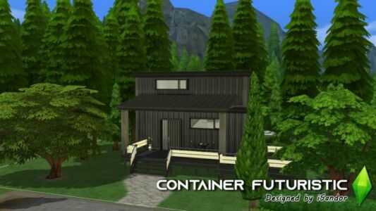 Container Futuristic NO CC By Isandor Sims 4 CC