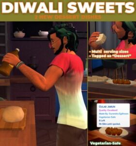 Diwali Sweets 2 Custom Recipes By Robinklocksley Sims 4 CC