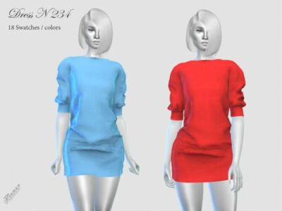 Dress N 234 By Pizazz Sims 4 CC