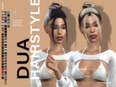 DUA Hairstyle By Leah Lillith Sims 4 CC
