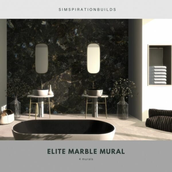 sims 4 cc elite marble mural at simspiration builds 2