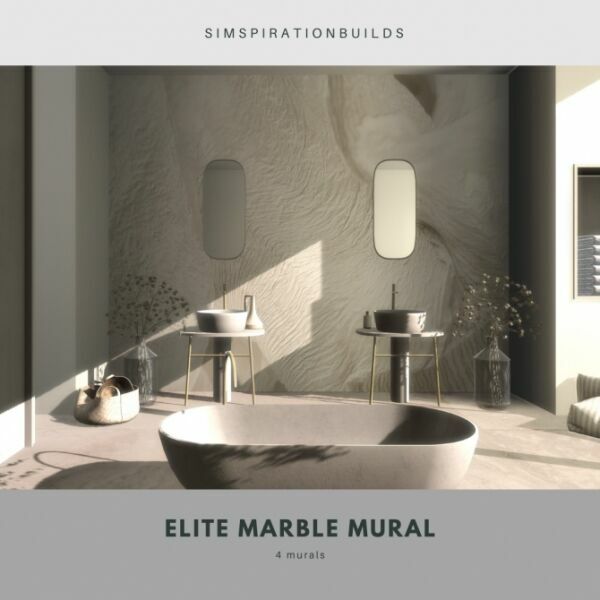 sims 4 cc elite marble mural at simspiration builds 3