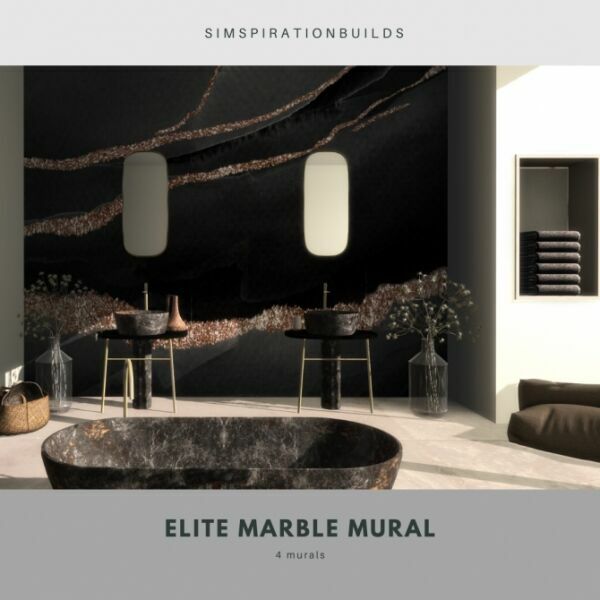 sims 4 cc elite marble mural at simspiration builds 4