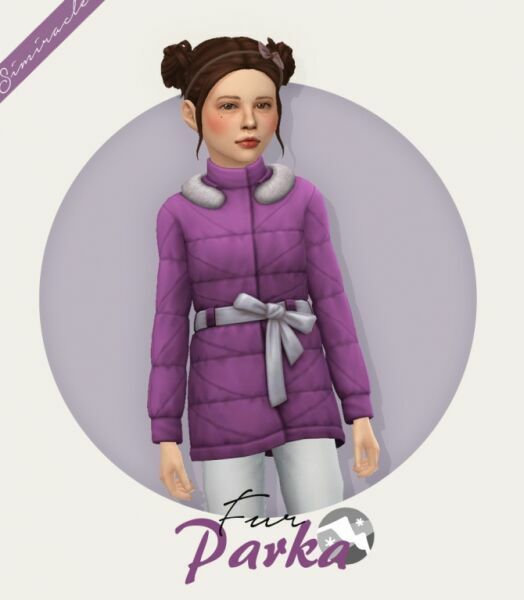 FUR Parka Kids Version At Simiracle Sims 4 CC