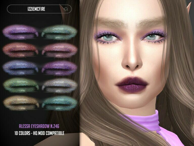 IMF Alessa Eyeshadow N.246 By Izziemcfire Sims 4 CC