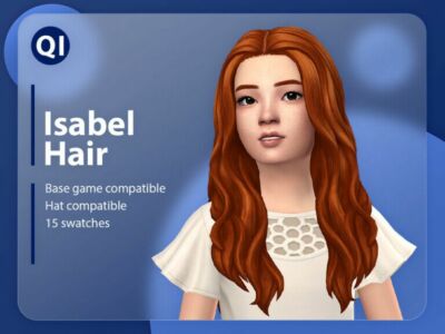 Isabel Hair By Qicc Sims 4 CC